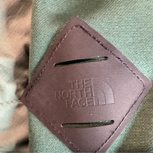 North Face Quilted Puffer Fleece Full Zip Jacket Green Size Small - Picture 4 of 12